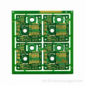 8-layer FR-4 Tg180 PCBs with blind and buried holes, surface flash gold and 2.3mm board thickness